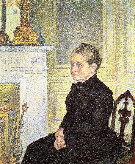 Theo Van Rysselberghe Portrait of Madame Charles Maus